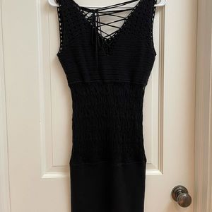 Black crochet stretchy dress -Brand new with tags